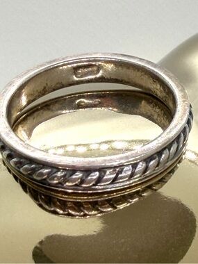 Handmade .925 Sterling Silver Rope Band/Stackable Ring